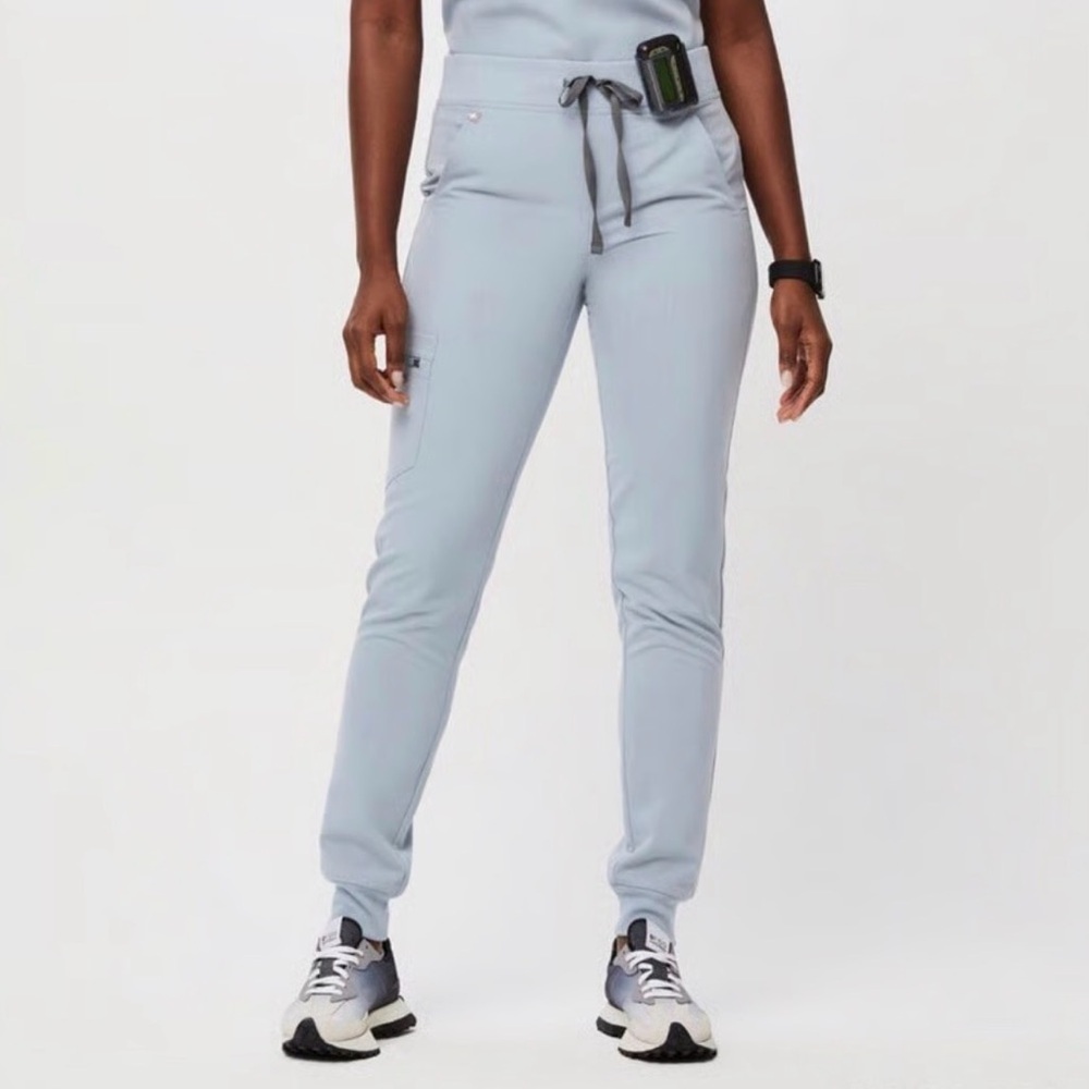 FIGS Light BlueZamora High Waisted Jogger Small Petite